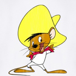 Speedy Gonzales Looney Retro Cartoon Character Worn Look Gift T Shirt