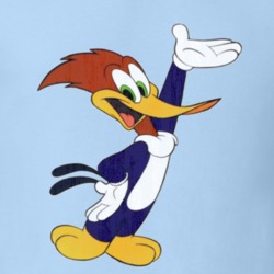 Woody Woodpecker Retro Cartoon Character Worn Look Gift T Shirt