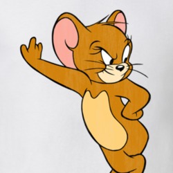 Tom and Jerry Retro Cartoon Character Worn Look Gift T Shirt