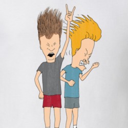Beavis and Butt head Retro Cartoon Character Worn Look Gift T Shirt
