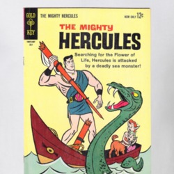 The Mighty Hercules Retro Cartoon Character Worn Look Gift T Shirt