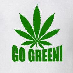Go Green 420 Weed Stoner Marijuana Legalize Pot Leaf Gift T Shirt