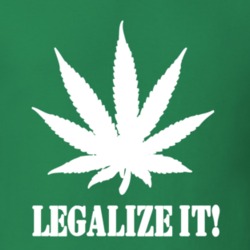 Legalize It Go Green 420 Weed Stoner Marijuana Pot Leaf Gift T Shirt