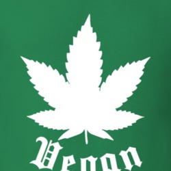 Vegan Go Green 420 Weed Stoner Marijuana Legalize Pot Leaf Gift T Shir