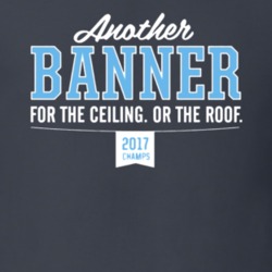 Banner Ceiling or Roof Goat NCAA North Carolina Champions 2017 Basketb