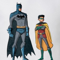 Batman Robin Superhero Comic Fan Gift Cool T Shirt