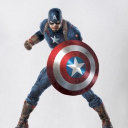 Captain America Superhero Comic Fan Gift Worn Cool T Shirt