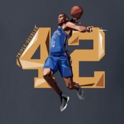 Russell Westbrook Triple Double 42 OKC Basketball Fan T Shirt