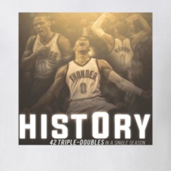 Russell Westbrook Triple Double 42 OKC Basketball Fan T Shirt