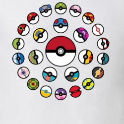 Pokeball Pokemon Fan Video Game Gift T Shirt