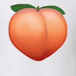Peach Emoji Butt Funny Cool T Shirt