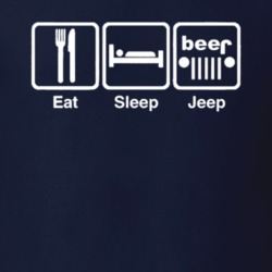 Eat Sleep Jeep Car Gift T Shirt