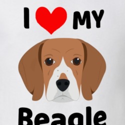 I Love My Beagle Dog Owner Gift T Shirt