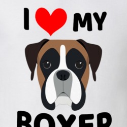 I Love My Boxer Dog Owner Gift T Shirt