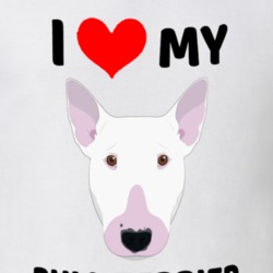 I Love My Bull Terrier Dog Owner Gift T Shirt