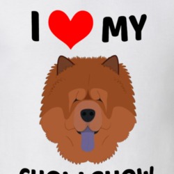 I Love My Chow Chow Dog Owner Gift T Shirt
