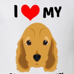 I Love My Cocker Spaniel Dog Owner Gift T Shirt