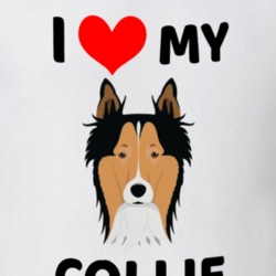 I Love My Collie Dog Owner Gift T Shirt