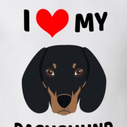 I Love My Dachshund Dog Owner Gift T Shirt