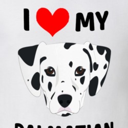 I Love My Dalmatian Dog Owner Gift T Shirt