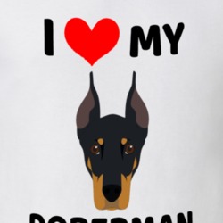I Love My Doberman Owner Gift T Shirt
