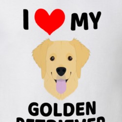 I Love My Golden Retriever Dog Owner Gift T Shirt