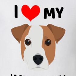 I Love My Jack Russell Dog Owner Gift T Shirt