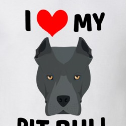 I Love My Pitbull Pit Bull Dog Owner Gift T Shirt