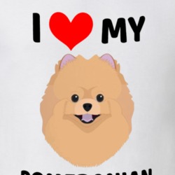 I Love My Pomeranian Dog Owner Gift T Shirt