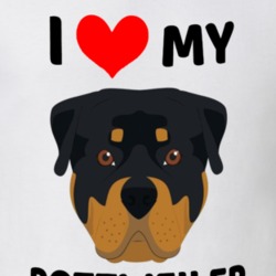 I Love My Rottweiler Dog Owner Gift T Shirt