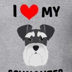 I Love My Schnauzer Dog Owner Gift T Shirt