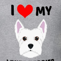 I Love My White Terrier Dog Owner Gift T Shirt