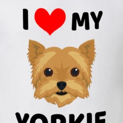I Love My Yorkie Dog Owner Gift T Shirt