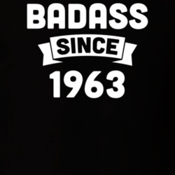 Badass Since 1963 Birthday Gift Funny T Shirt