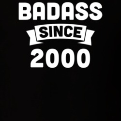 Badass Since 2000 Birthday Gift Funny T Shirt