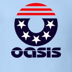 Oasis Stars Stripes Usa Fan Band T Shirt