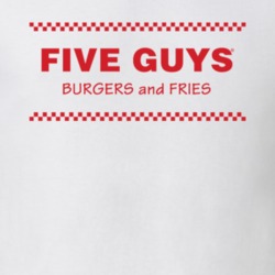 Five Guys Burger Fries Food American Gift T Shirt