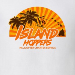 Island Hoppers Helicopter Magnum Pi Tv T Shirt
