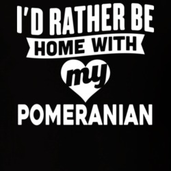 I'd Rather Be Home With My Pomeranian Dog Lover Gift Funny Pet T Shirt