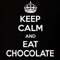 Keep Calm And Eat Chocolate Funny Food Snack Gift Idea T Shirt