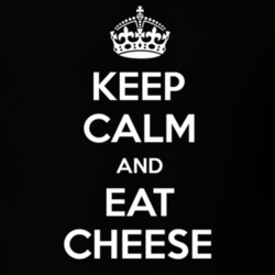 Keep Calm And Eat Cheese Funny Food Snack Gift Idea T Shirt