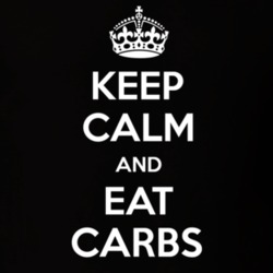 Keep Calm And Eat Carbs Funny Food Snack Gift Idea T Shirt