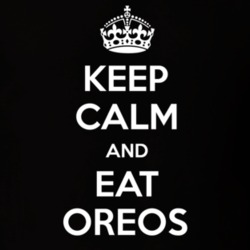 Keep Calm And Eat Oreos Funny Food Snack Gift Idea T Shirt