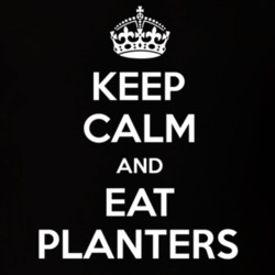 Keep Calm And Eat Planters Trail Mix Funny Food Snack Gift Idea T Shir