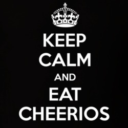 Keep Calm And Eat Cheerios Funny Food Snack Gift Idea T Shirt