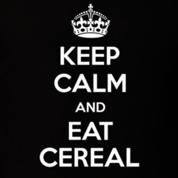 Keep Calm And Eat Cereal Funny Food Snack Gift Idea T Shirt