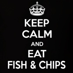 Keep Calm And Eat Fish And Chips Funny Food Snack Gift Idea T Shirt