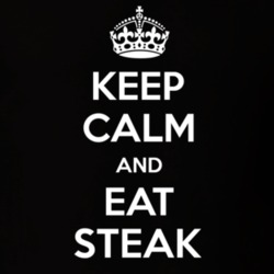 Keep Calm And Eat Steak Funny Food Snack Gift Idea T Shirt