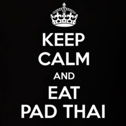 Keep Calm And Eat Pad Thai Funny Food Snack Gift Idea T Shirt