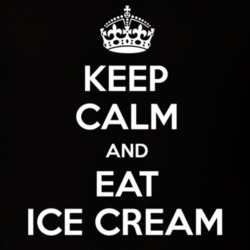 Keep Calm And Eat Ice Cream Funny Food Snack Gift Idea T Shirt